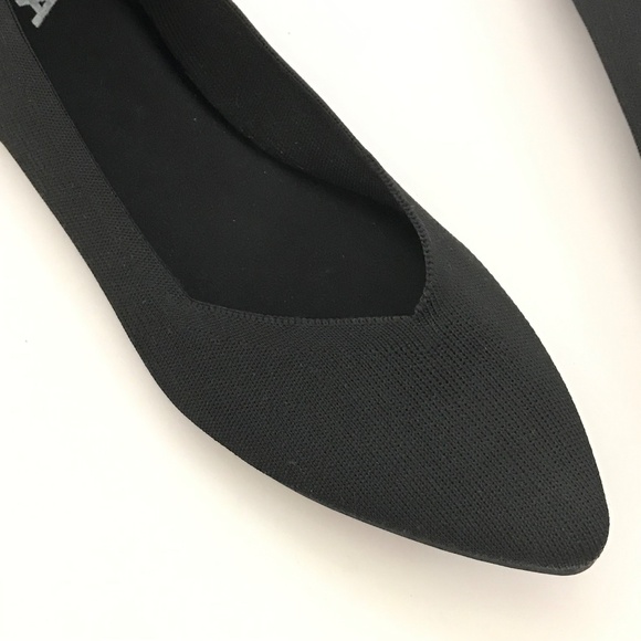 MIA Kerrie Point Toe Knit Flats Black Women’s Size 11 - Picture 3 of 16